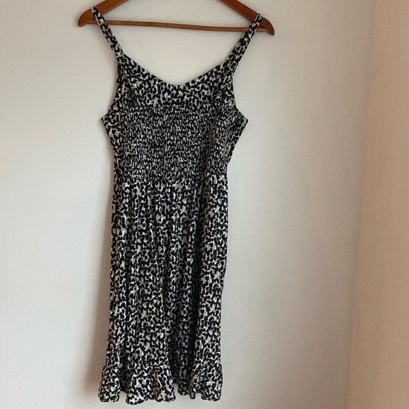 Old Navy | Animal Print Linen Cami Mini Dress. Size Medium - Picture 5 of 14